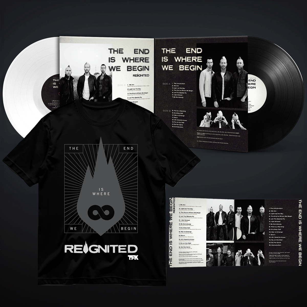 The End Is Where We Begin REIGNITED Vinyl LP + CD + Tee Bundle